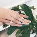 김민정헤어샵 | 압구정 네일샵 : 여름 이니까, 블루 네일 받고 왔어요 ♥