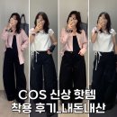 COS 코스 봄 시즌 핫템 착용 후기_내돈내산! 위시리스트 추천템! 배럴 팬츠, 핑크 셔츠, 랩 베스트