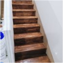 이마트24 하남타운점 | 하남 창우동 타운하우스 나무 계단 수성 오일스테인 도색 업체