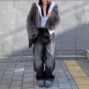 핏랩(FIT LAB) | 새깅팬츠 추천 이고프리덤랩 닙 리플 데님 후기 흑청데님팬츠 퍼자켓코디