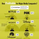 미국 주요 미디어 회사, 이익 마진 기준 이미지