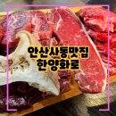 안산고기 한양화로, 맛있는 소고기 주차장완비 가족모임 추천 에리카맛집