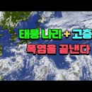 5호 태풍 나리와 서해로 파이는 고층골이 폭염을 끝낸다 이미지