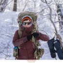 개인산 적설기 백패킹 이미지