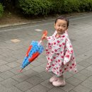 옐로우바니 | 세돌아기 우비 추천, 알파베베 M사이즈 아기 장마템 후기