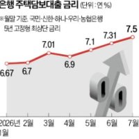 주담대 금리 年 8% 가능성…더 깊어진 영끌족 시름