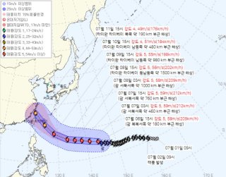 태풍 바비 관련 사진2