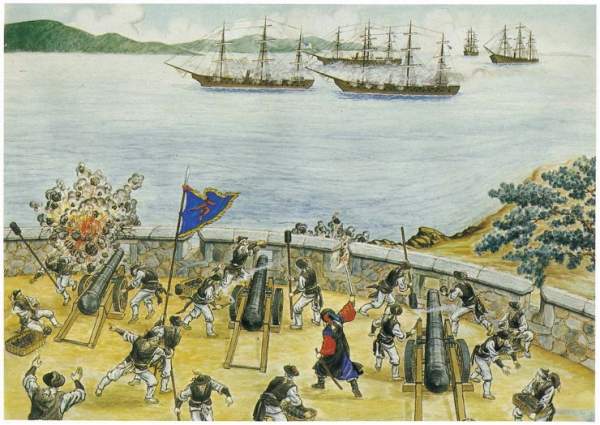 광성보, 신미양요 때 초지진에서 미군함을 공격하는 모습!