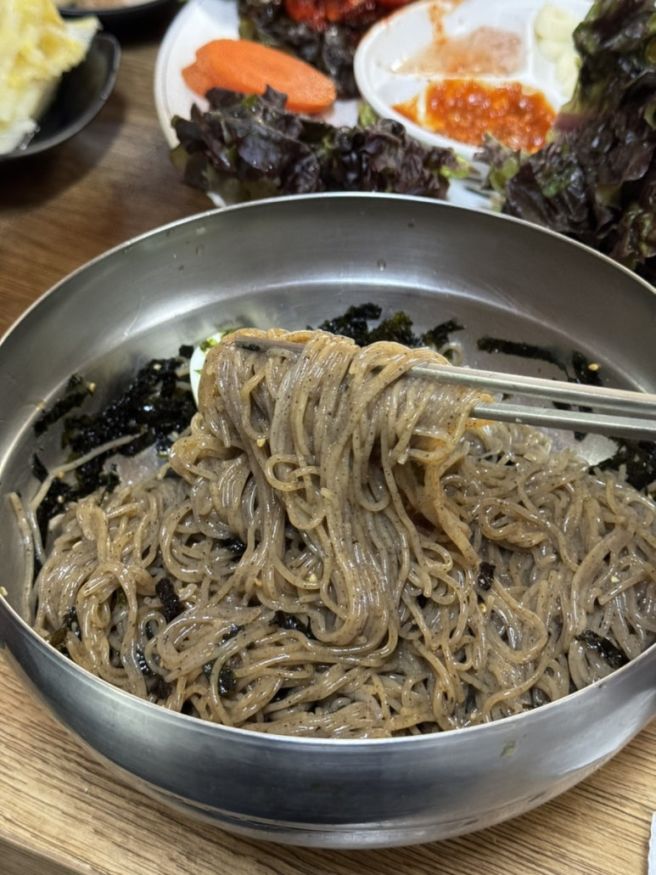원주 남경 막국수 내돈내산 인생 들기름 막국수와 동치미
