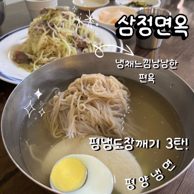 평양냉면 입문기 3탄! 충주 삼정면옥 방문기