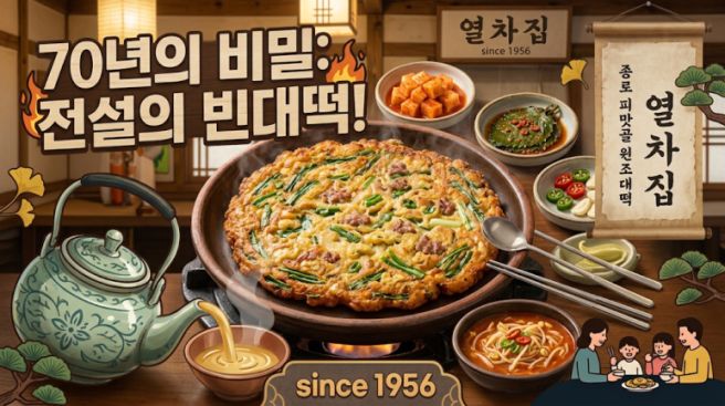 서울 종로 빈대떡 노포, 열차집 | Korean Mung Bean Pancake