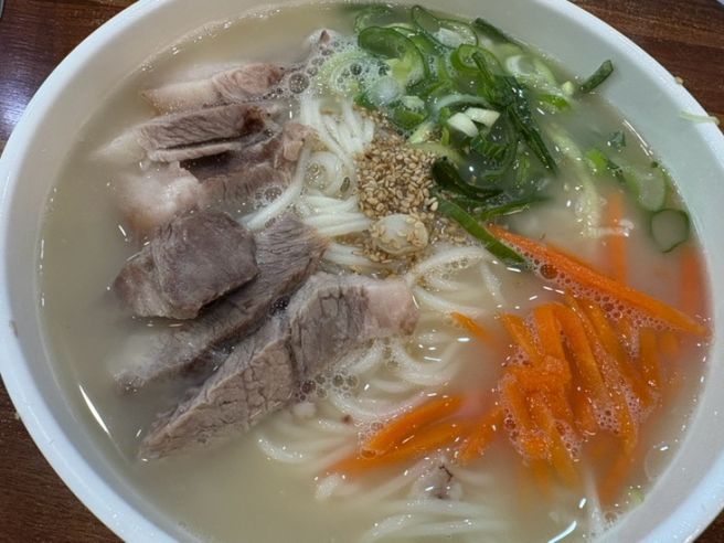 제주공항 고기 국수거리 맛집 ..? 국수마당 본점