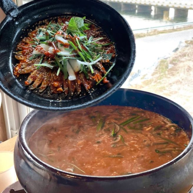 충남 금산 어죽 맛집 남촌가든 도리뱅뱅이 월영산출렁다리