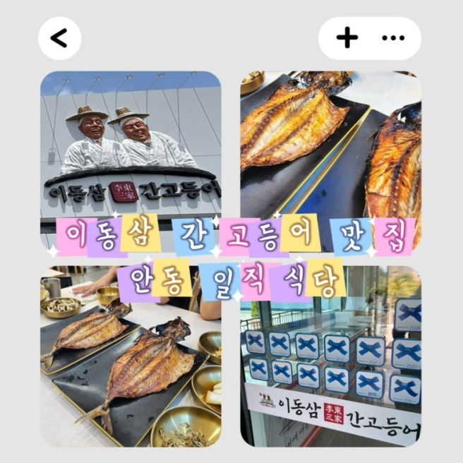 안동 블루리본 간고등어 맛집, 이동삼 명인의 일직식당