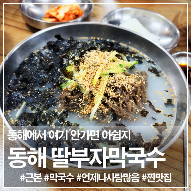 동해 막국수 맛집 딸부자막국수 시원한 물막국수와 곤드레찐만두 찐 내돈내산 솔직 후기!