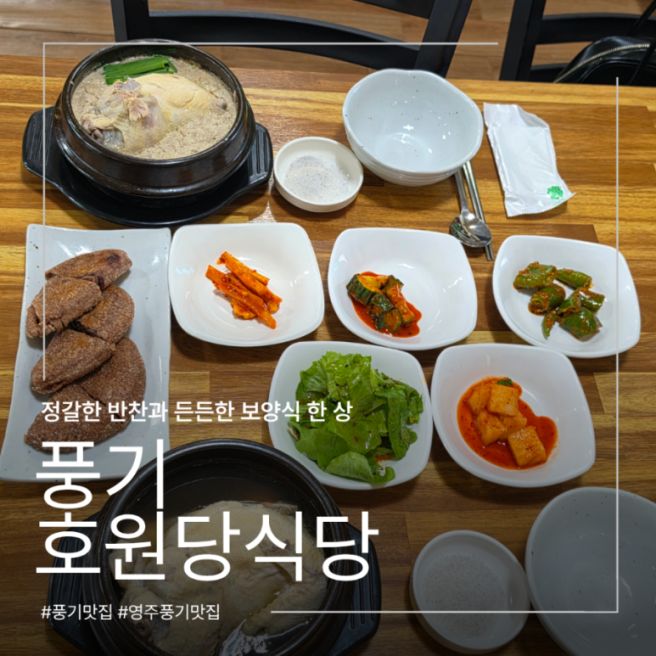 [영주]풍기 호원당식당 | 풍기인삼축제 구경 후 몸보신 하기 좋은 삼계탕 수수부꾸미 맛집 솔직후기