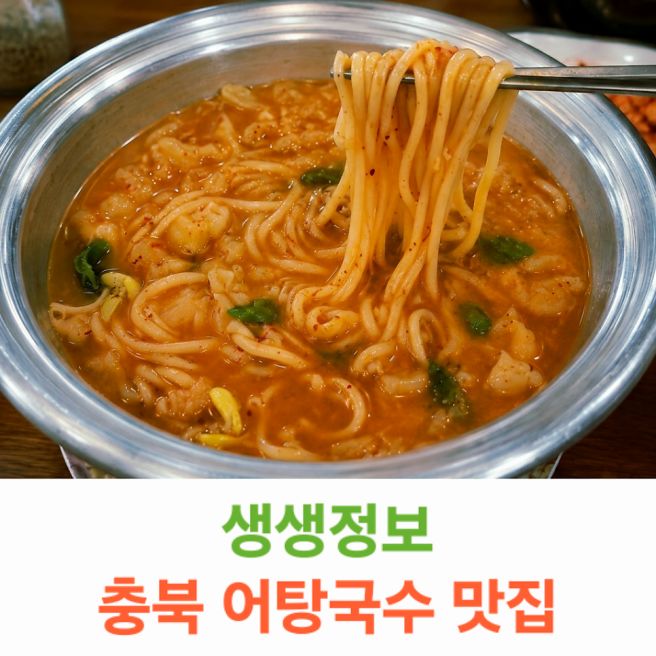 생생정보 보양 면요리 어탕국수 맛집 충북 영동 "가선식당"