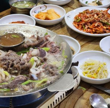 전남 영암 낙지 백반 맛집) 동락식당 불낙전골 낚지볶음