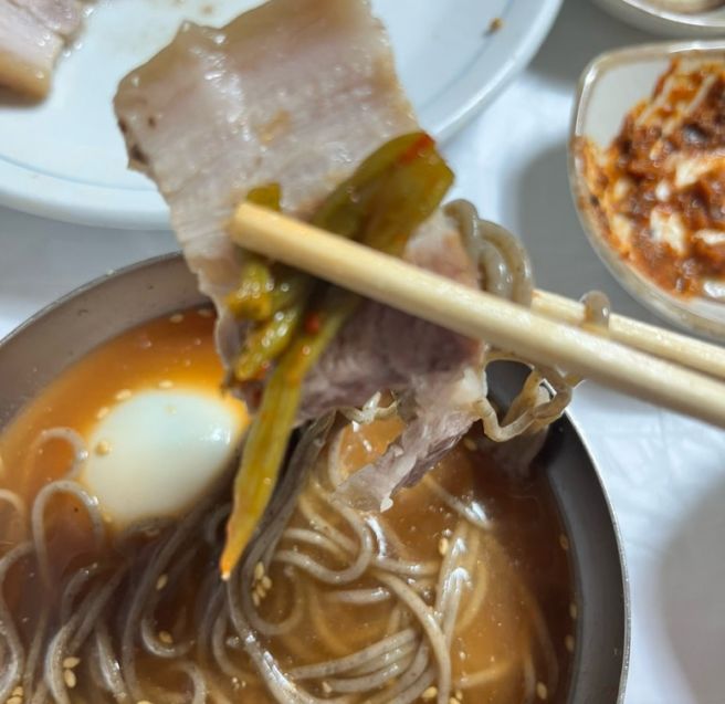 평창여행 첫 일정, 유천막국수 본점에서 맛본 평창 막국수