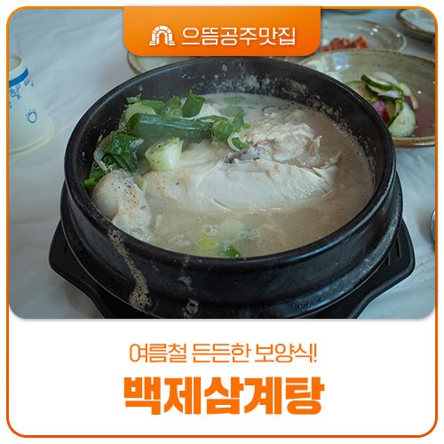 공주 여름 건강식 으뜸공주맛집 백제삼계탕