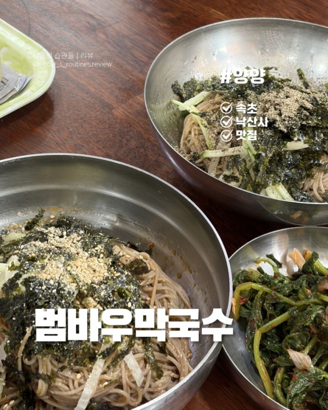 동해의 최강, 양양 맛집 범바우 막국수!