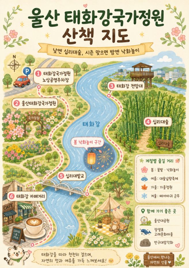 울산태화강국가정원 하루 코스, 십리대숲과 계절별 축제까지