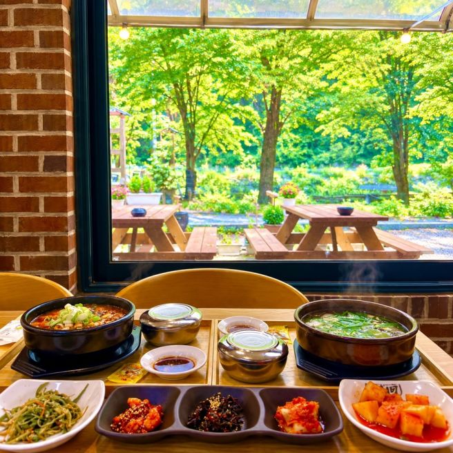 홍천아침식사 홍천밥집추천 비콘힐스CC 맛집 상촌막국수토종닭