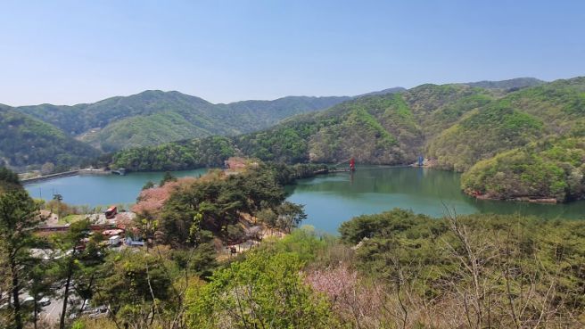 [청양] 출렁다리 너머 고택 마루까지, 청양 봄나들이: 천장호 출렁다리-은행집-한옥카페 지은-방기옥 고택