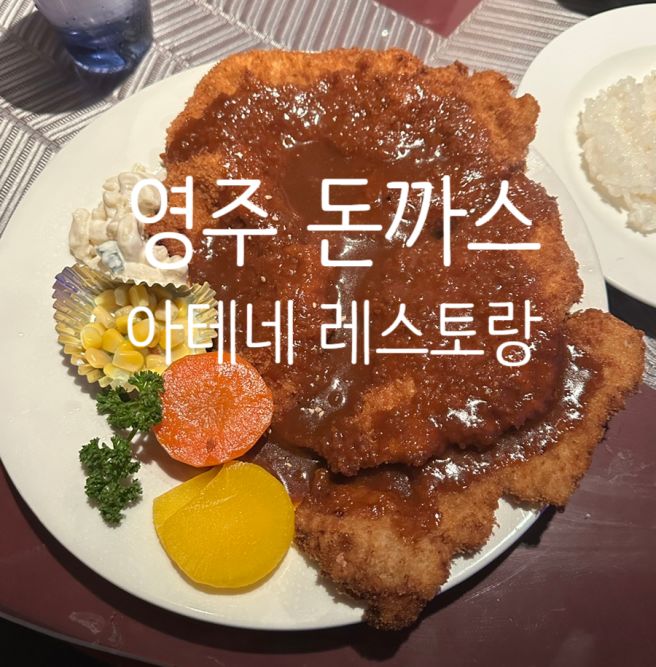 영주 아테네 레스토랑 돈까스 함박스테이크 내돈내산 후기