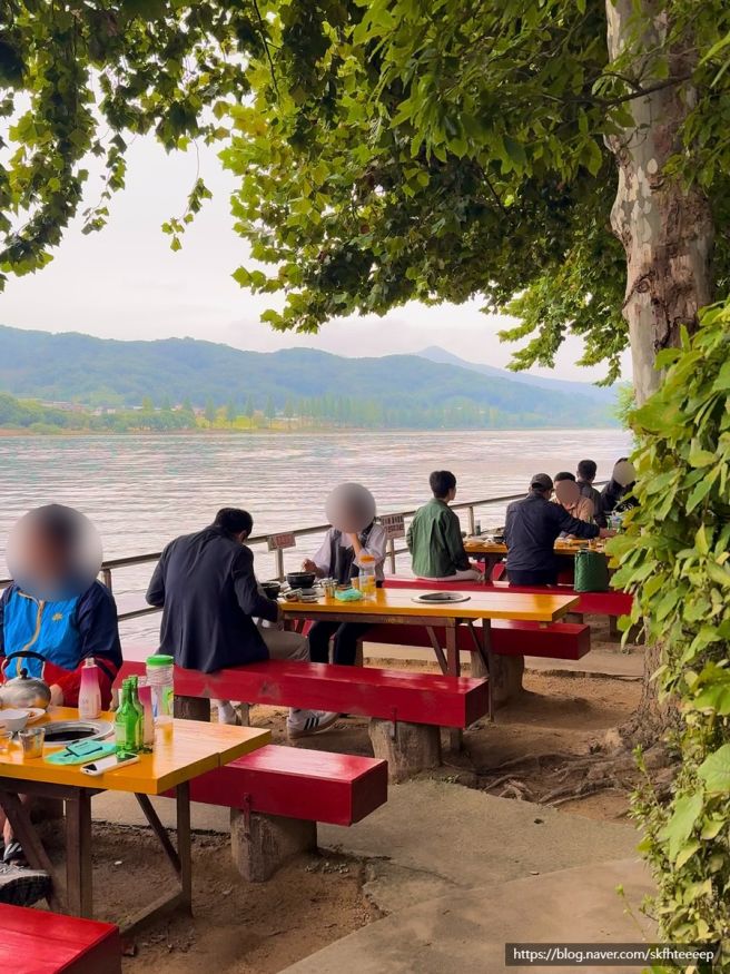 아산 신정호뷰 연춘식당 _ 가을 야외 노포 맛집 발견...