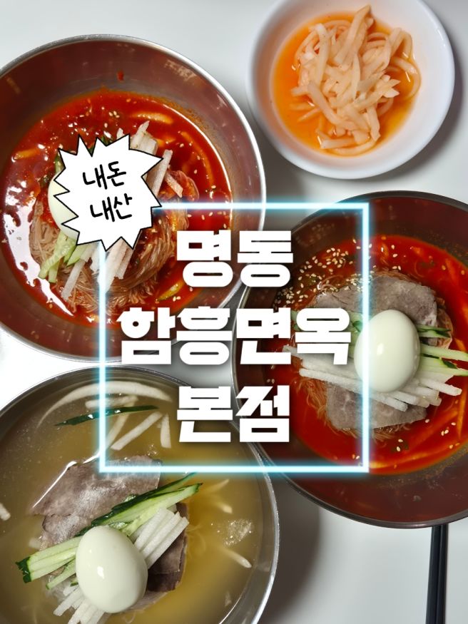 명동 맛집 | 50년 전통 함흥냉면 🍜 명동함흥면옥 본점 내돈내산 솔직 후기