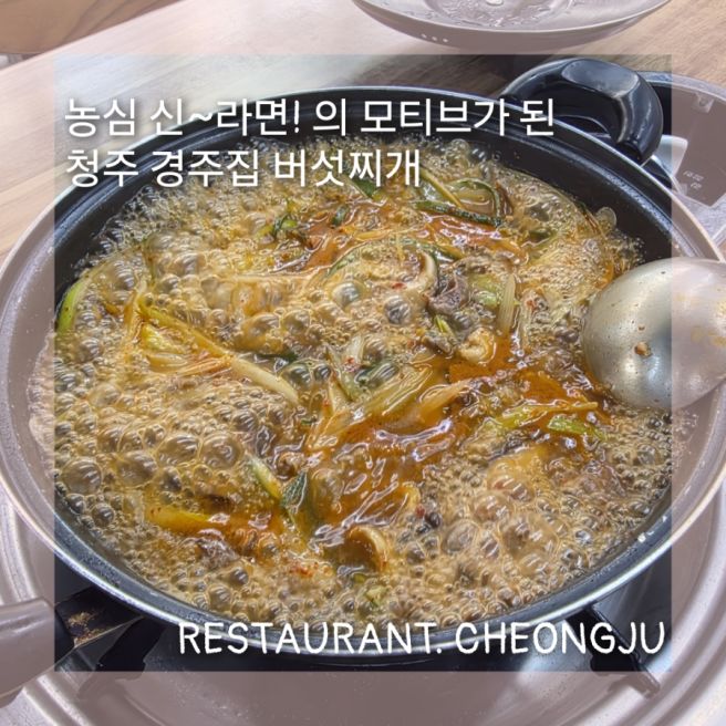 청주 경주집 버섯찌개 신라면 모티브가 된 맛집!