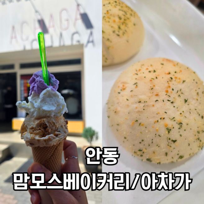 안동 기념품 간식 맘모스베이커리랑 아차가 아이스크림 꼭 드셔야죠