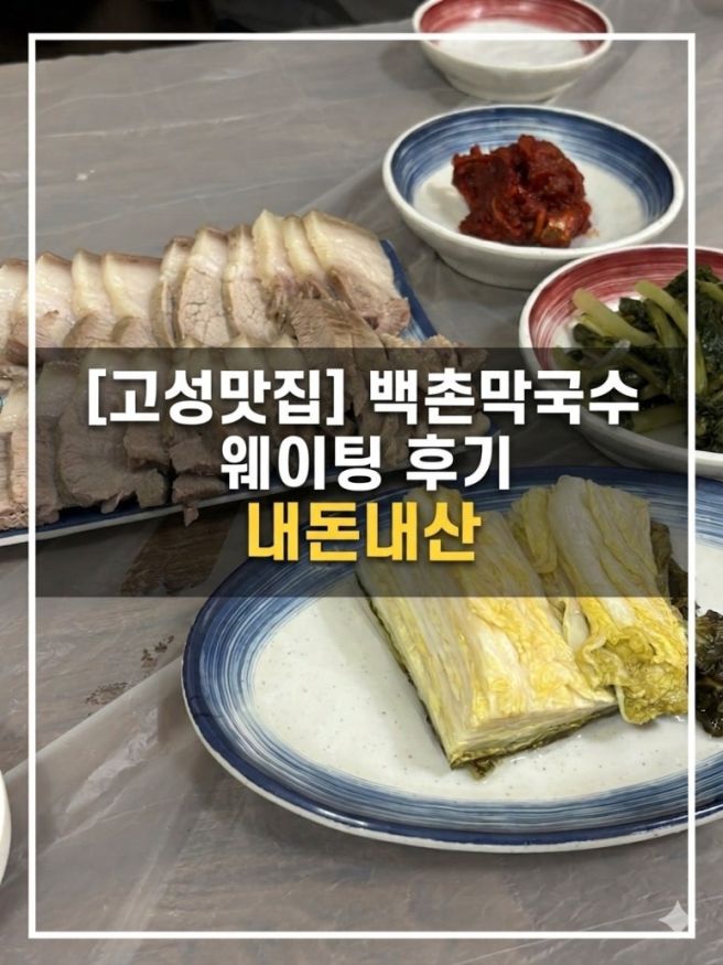 내돈내산ㅣ고성 맛집 백촌막국수 웨이팅 후기