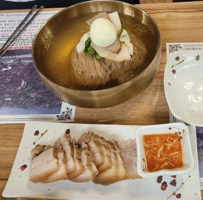 260502토 둘재날 아침 신신옥 튀김우동 경인면옥 평양냉면