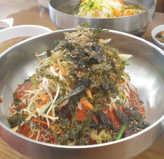 경산 시장 칼국수맛집 화원식당