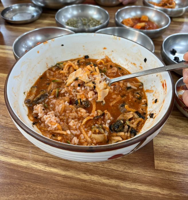 포항 고추장 물회 맛집 오대양물회