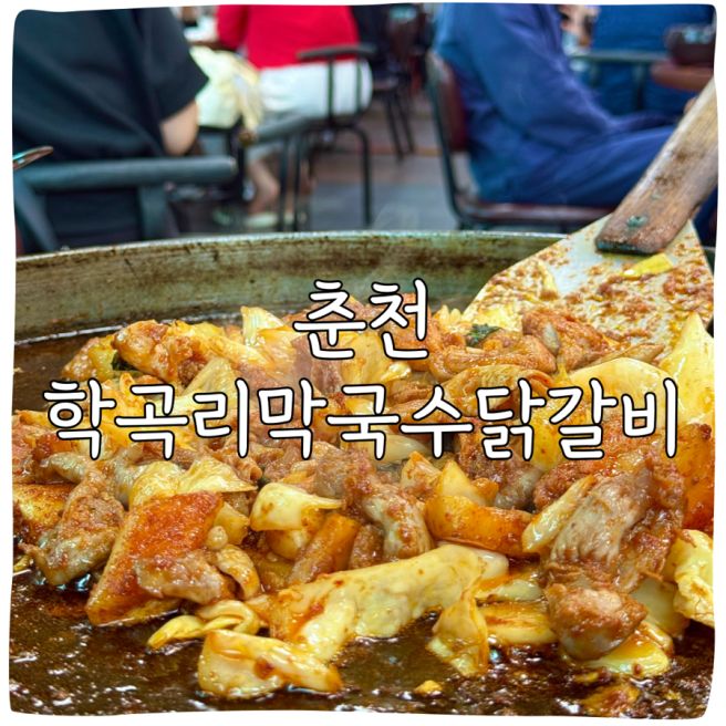 춘천 학곡리닭갈비 웨이팅 전화필수 닭내장 막국수에 볶음밥까지
