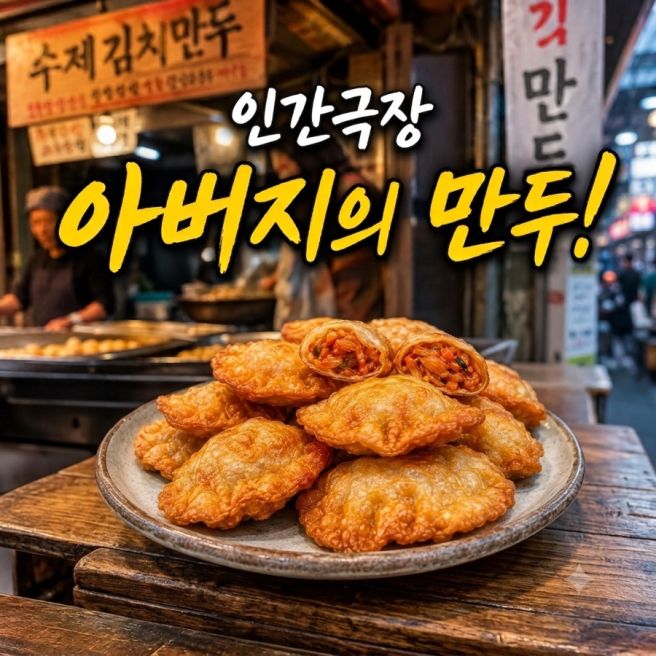 인간극장 아버지의 만두 원주김치만두 (칼만두국, 튀김김치만두)