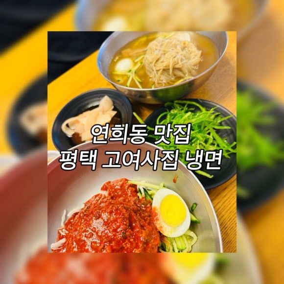[연희]냉면 맛집만 다니는 ~평택 고여사집냉면!웨이팅 길어요~