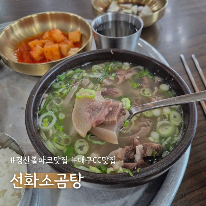 경산볼파크 근처 선화소곰탕 특으로 먹기