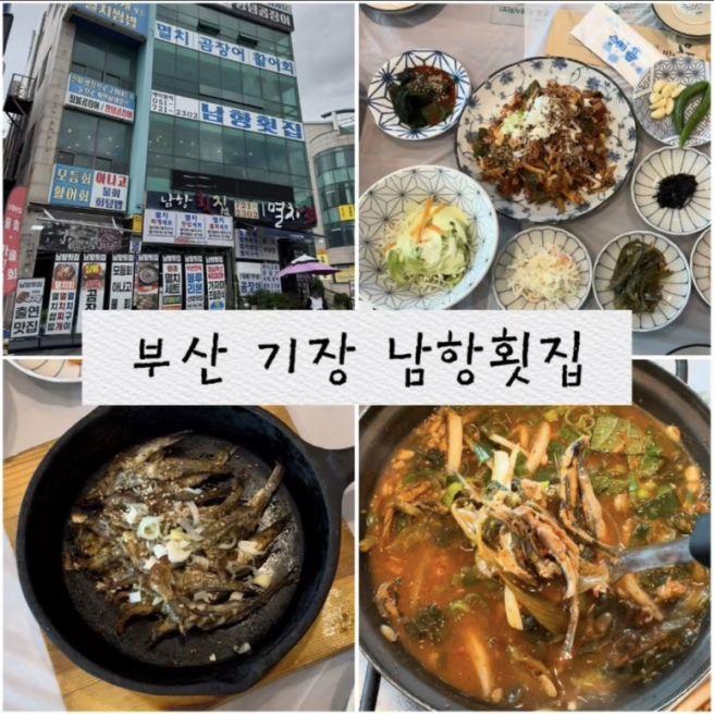기장 맛집 멸치회 맛집 남항횟집 기장 맛집 짚불곰장어 기장횟집