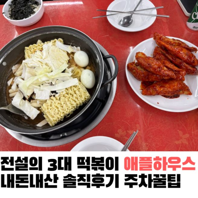 [서울/동작구] 전설의 3대 떡볶이 애플하우스 솔직후기 &amp; 주차꿀팁⊹ ࣪ ˖🍴