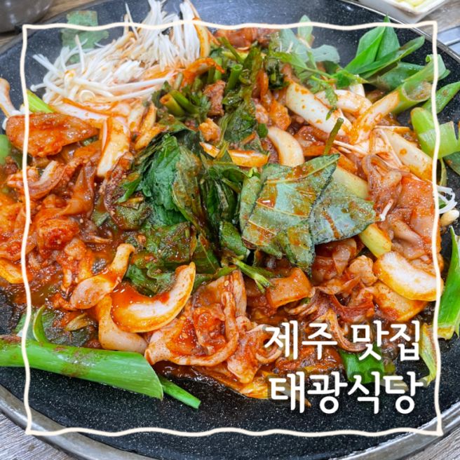 제주 | 제주 공항 근처 맛집 한치주물럭 ‘태광식당’ 후기 (내돈내산)