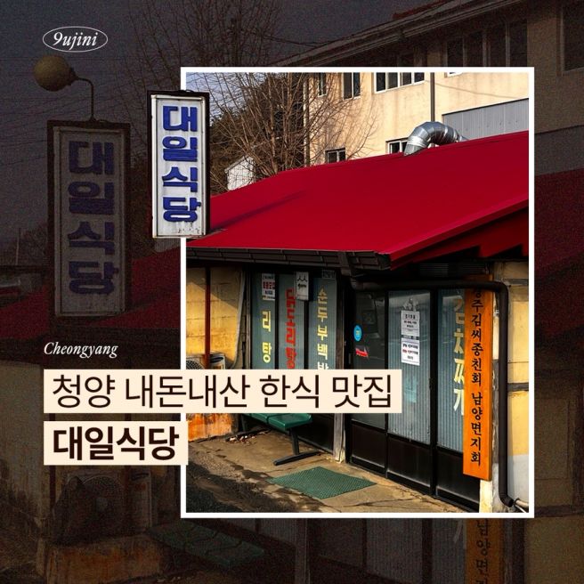 청양 내돈내산 한식 맛집 대일식당